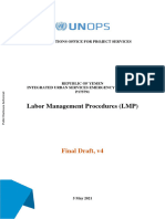Labor Management Procedures Integrated Urban Services Emergency Project II P175791