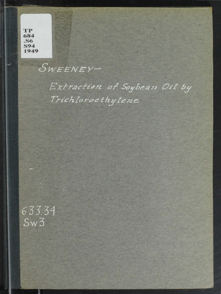 Extraction of Soybean Oil Download Free PDF Chlorine Soybean