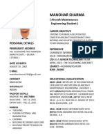 MANOHAR RESUME