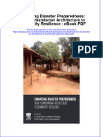 Full Download Book Enhancing Disaster Preparedness From Humanitarian Architecture To Community Resilience PDF