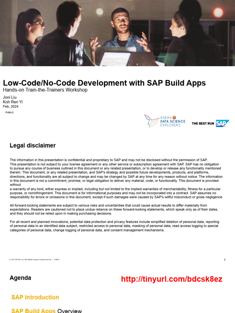 No-Code Development With SAP Build Apps Enablement 2024 | PDF | Mobile ...