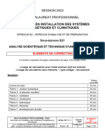 Bac Pro Tisec 2023 Epreuve E2 U21 Elements de Correction