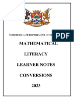 Conversions - Learner Notes