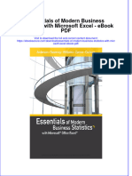 Full Download Book Essentials of Modern Business Statistics With Microsoft Excel PDF