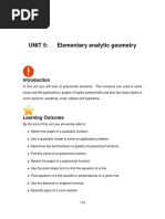 Elementary Analytic Geometry