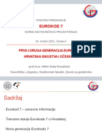 Eurokod 7: Prva I Druga Generacija Eurokoda 7: Hrvatska Iskustva I Očekivanja