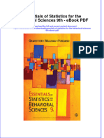 Full Download Book Essentials of Statistics For The Behavioral Sciences 9Th PDF