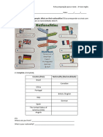 ficha preparação teste ingles 3º ano 