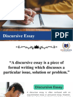 Discursive Essay