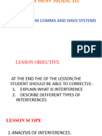Interference in Comms Systems Avionics 08 and 09