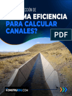 Cual Es La Seccion de Maxima Eficiencia para Calcular Canales