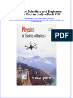 Full Download Book Physics For Scientists and Engineers Mindtap Course List PDF