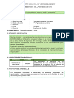 EXPERIENCIA DE APRENDIZAJE 6 TUTORIA 1° y 2° Grado