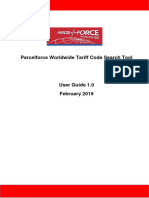 Tariff Code Lookup Tool User Guide