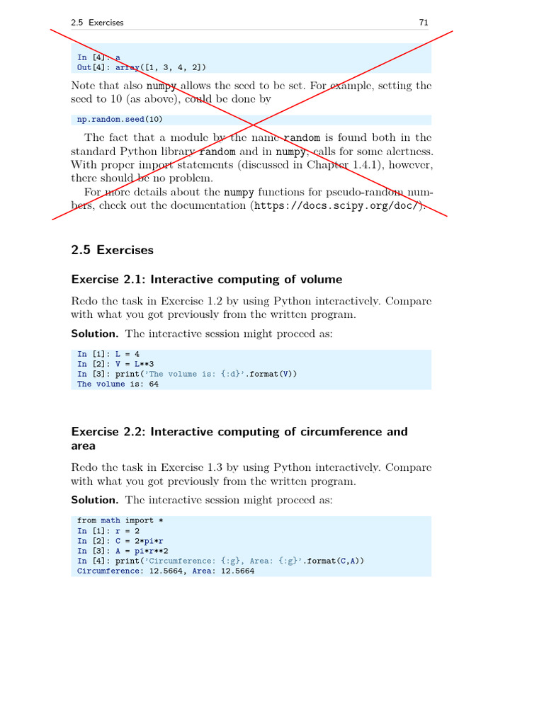 Python Interactive Exercises Guide | PDF | Python (Programming Language ...