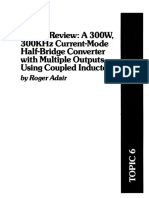 SEM500 1986 A 300 W 300 KHZ Current-Mode Half-Bridge Converter With Multiple Outputs