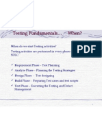 Testing Processes Methodology-When SDLC