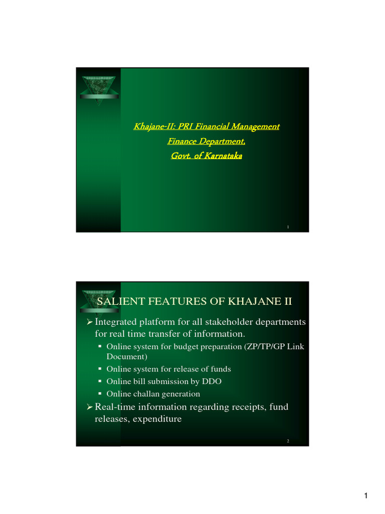 Khajane II: PRI Financial Management System | PDF | Budget
