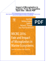 Full download book Fate And Impact Of Microplastics In Marine Ecosystems From The Coastline To The Open Sea Pdf pdf
