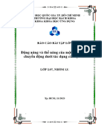 Động năng và thế năng của một chất điểm chuyển động dưới tác dụng của lực thế