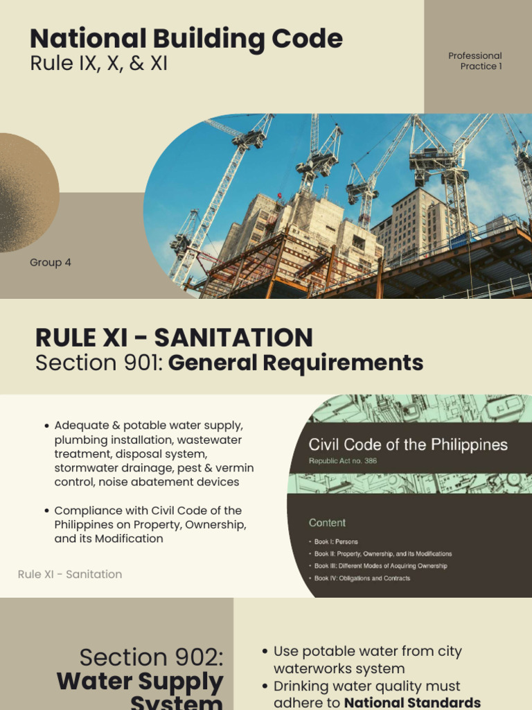National Building Code: Sanitation & Safety | PDF | Sanitation | Storm ...
