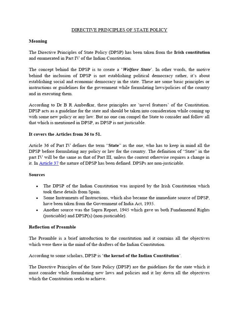 Dpsp pdf political science government
