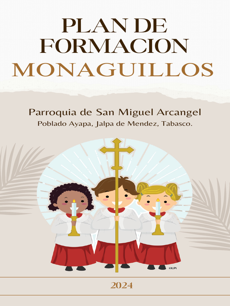 Portada Plan De Formacion De Monaguillos Pdf