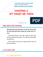 LTHĐT - Slide BG - Chương 4 - Đơn Kế Thừa