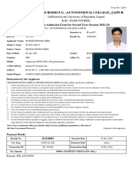 Admission Form 22011