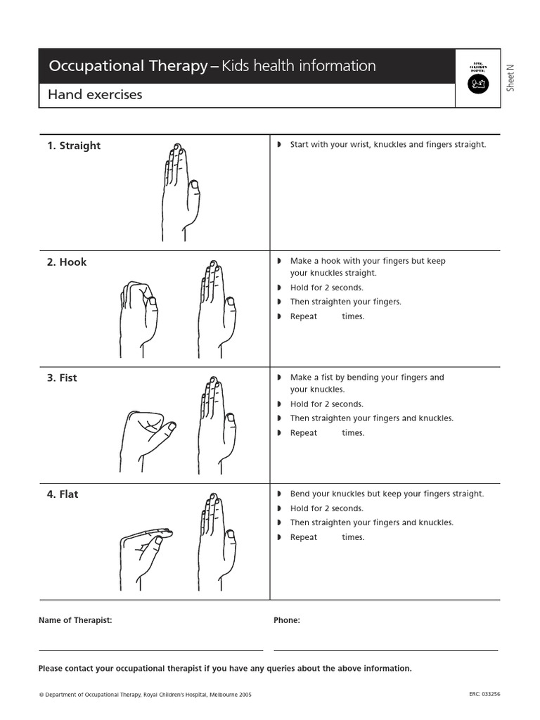 hand exercises PDF