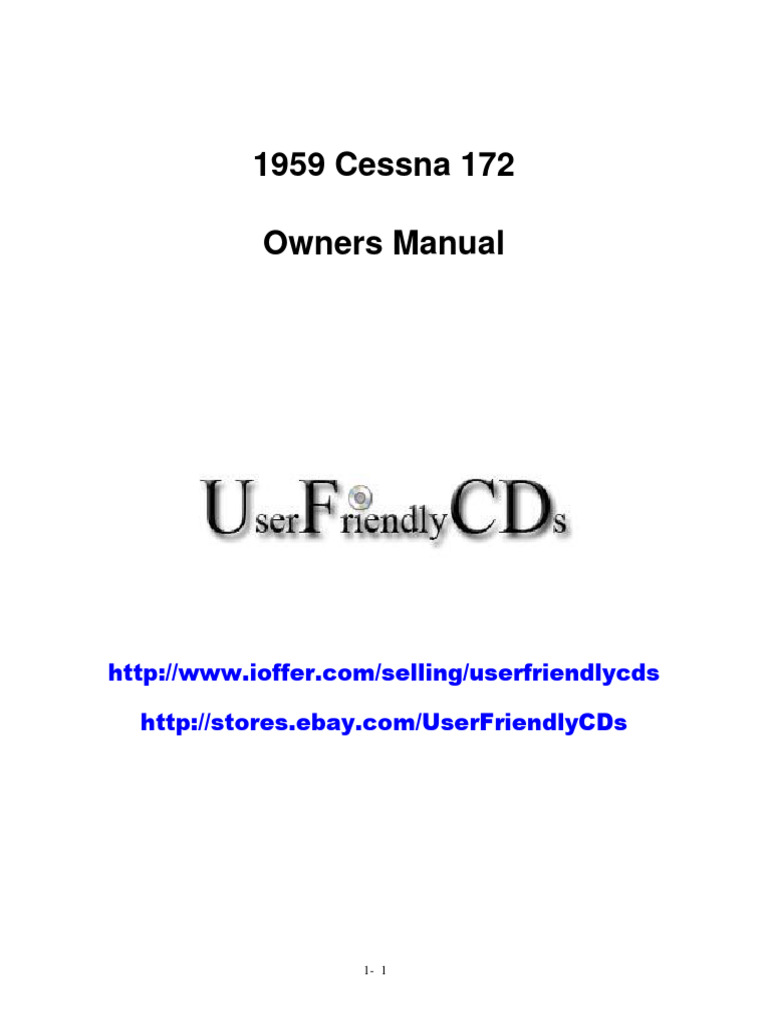 1956 CESSNA 172 MAINTENANCE MANUAL PDF visual data 4