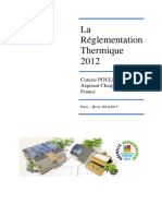 La Réglementation Thermique 2012