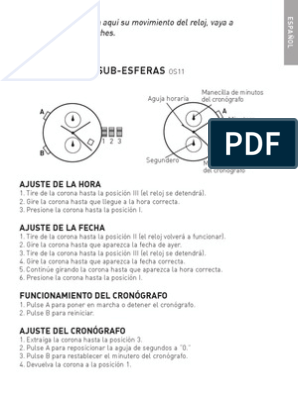 Puñalada Mediar bordado Instrucciones Reloj Adidas | PDF | Reloj | Horología