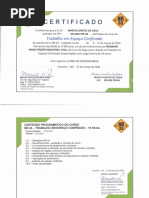 Certificado NR-33 | PDF