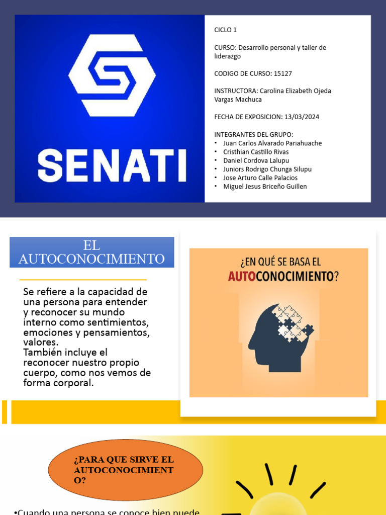 Autoconocimiento: Clave para el Desarrollo Personal | PDF | Atención ...