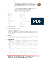 Informe Técnico Del Centro Cultural (Contingencia)