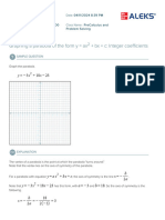 4 - Polynomial and Rational Functions - Graphing A Parabola of The Form y Ax2+bx+c - Integer Coefficients