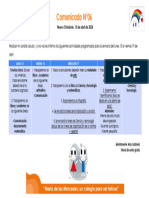 Comunicado de La Semana 15 - 19 Abril