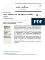 Alergia Alimentaria en La Edad Pediatrica 2016