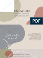 LOS VALORES Trabajo Etica