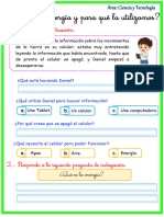 FICHA Qué es la energía y para qué la utilizamos