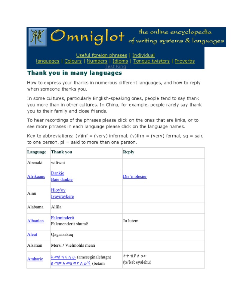 Useful Foreign Phrases | PDF | Language Arts & Discipline