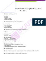 Chemistry Worksheet Class 6 Chapter 15 Air Around Us Questions Set 3