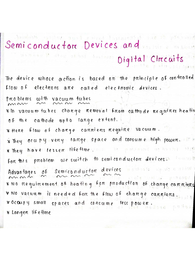 Semiconductor Devices and Digital Circuits | PDF
