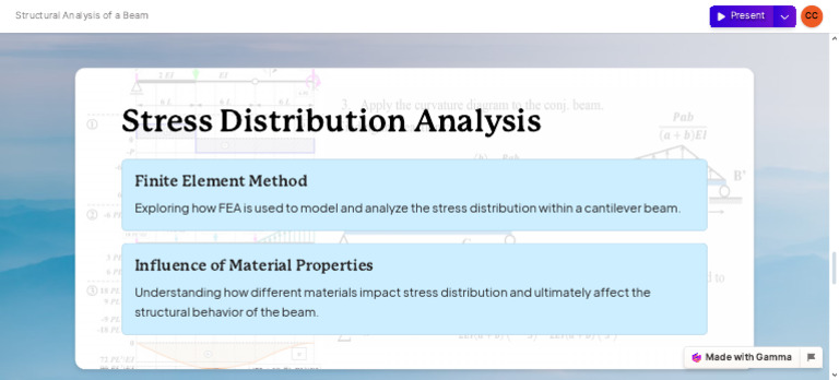 Stress Distribution in Cantilever Beams | PDF