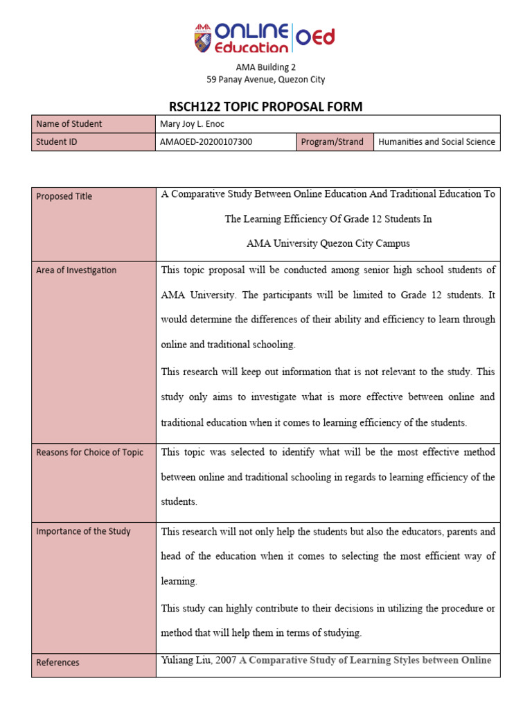 Online vs. Traditional Education Study | PDF | Behavioural Sciences ...
