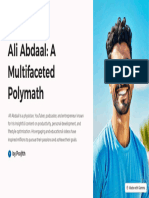 Ali Abdaal: A Multifaceted Polymath: by Prajith