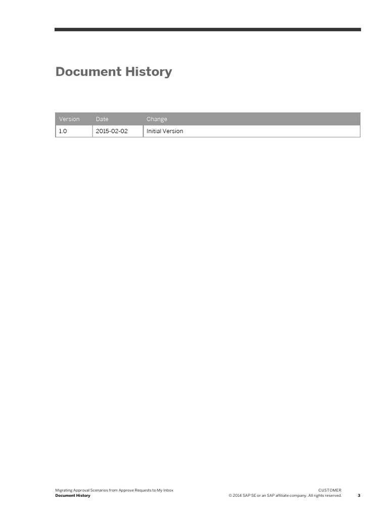 Document History: Date Change | PDF | Finance & Money Management