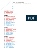 Pre Final and Final Pre Board Seat Plan