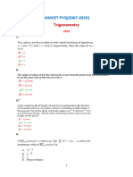 Trigonometry NIMCET PYQ